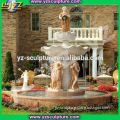 Natrual mixed color stone Marble Garden water Fountains For Sale